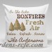 JDS Personalized Gifts Personalized Cabin Bonfire Throw Pillow JMSI2327